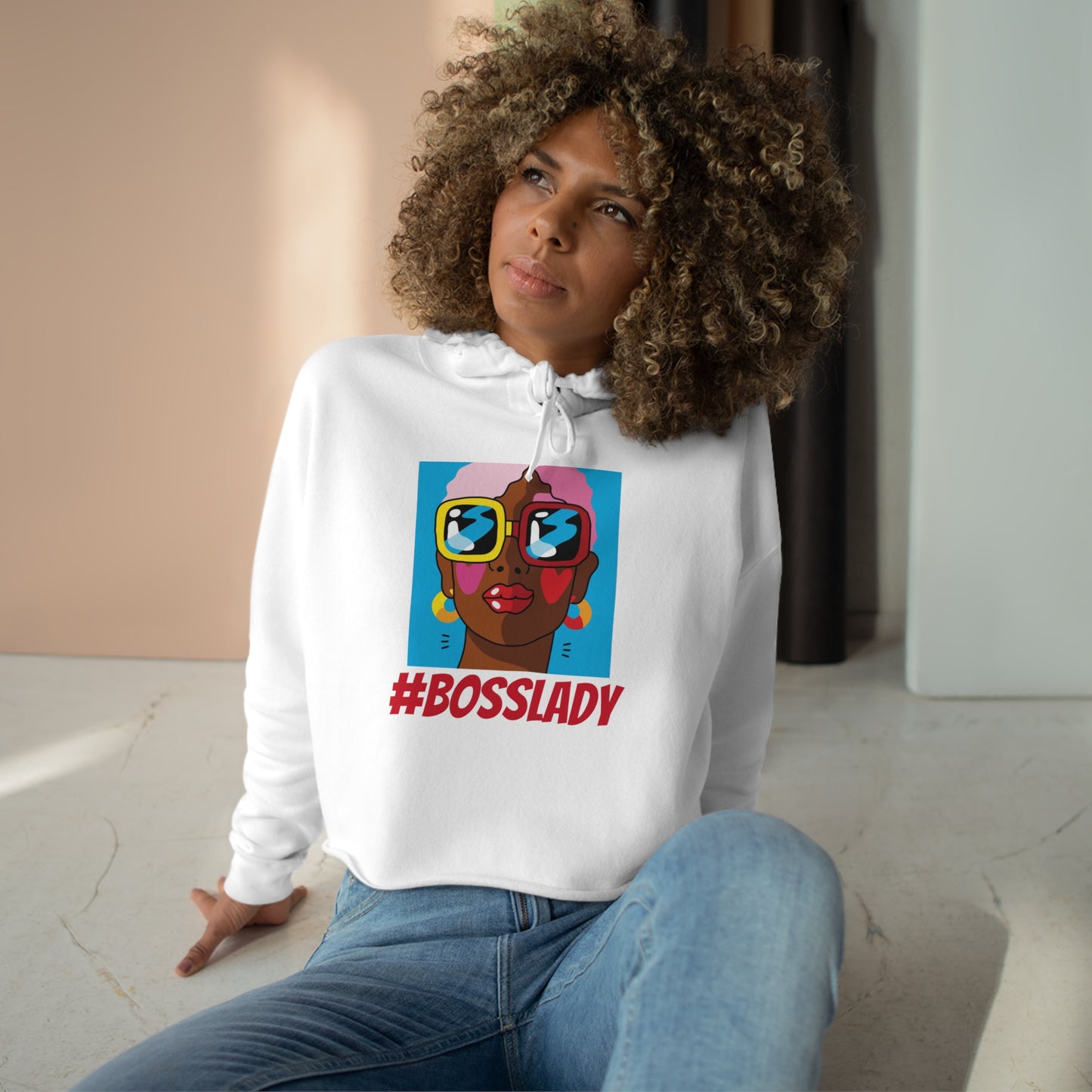 Boss Lady Crop Hoodie