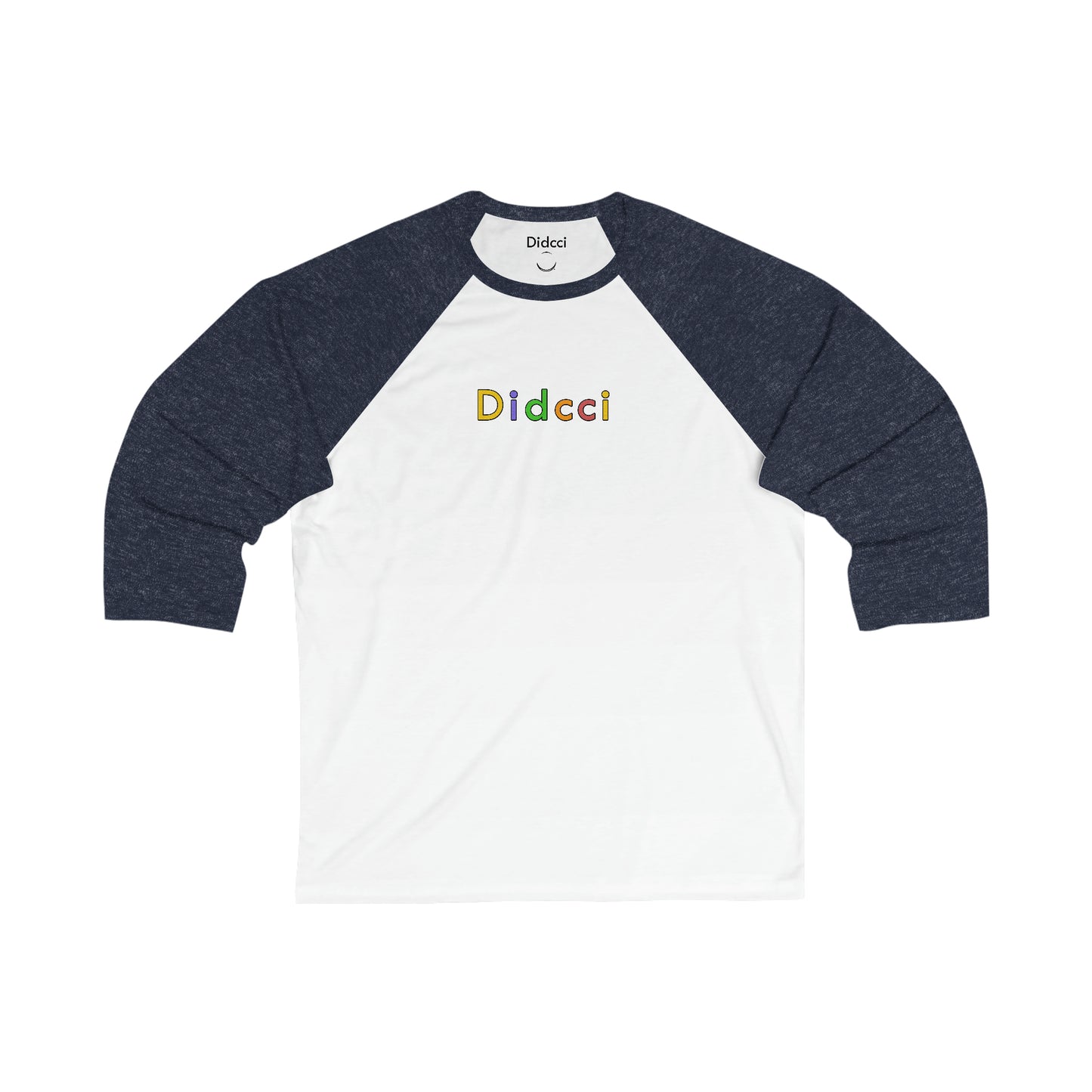 Unisex 3\4 Sleeve Didcci Baseball Tee