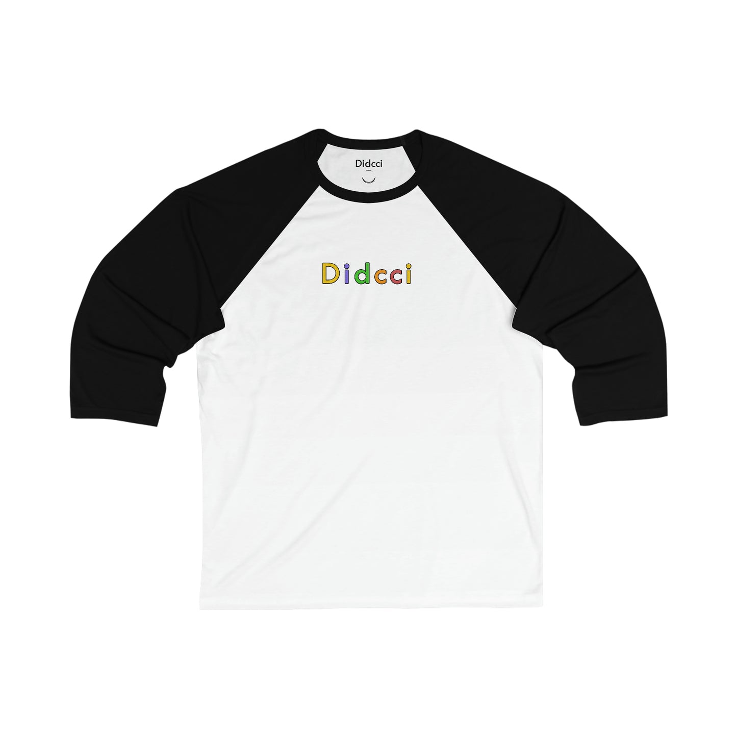 Unisex 3\4 Sleeve Didcci Baseball Tee