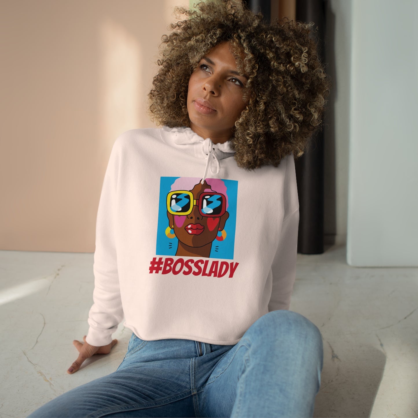 Boss Lady Crop Hoodie